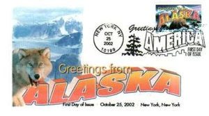 FPMG 3697 Greetings Alaska Wolf Bear. - Picture 1 of 1