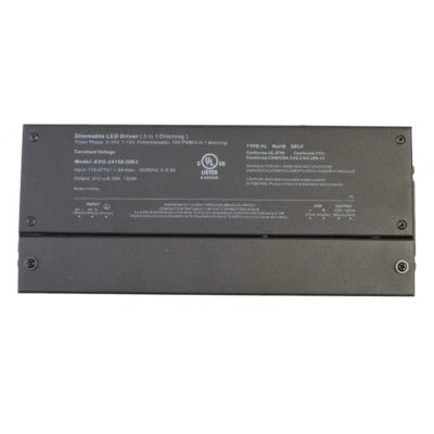UL listed 24v 150w 6.25A Triac 0-10v dimmable LED driver for LED strip light - Image 1 of 4