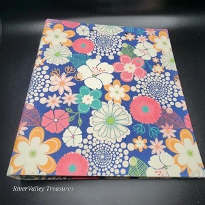 Matilda Jane Large 3 Ring Cloth Binder W Clipboard  Happy Floral Design  - Picture 1 of 10