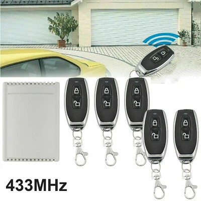 433Mhz Drahtloser Fernbedienung Schalter Relais Empfänger Garagentor Handsender - Bild 1 von 4