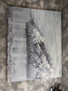 A beautiful black & white oil painting by Melissa Kramer in plasterville - Picture 1 of 4