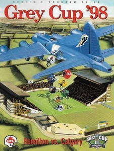 CFL Grey Cup 1998 Final Hamilton Tiger-Cats Calgary Stampeders Official Program - Imagen 1 de 1