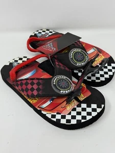 Cars 3 Lightning McQueen Rusteze Kids Beach Pool Shoes / Flip Flops Size 11-12 - Picture 1 of 6