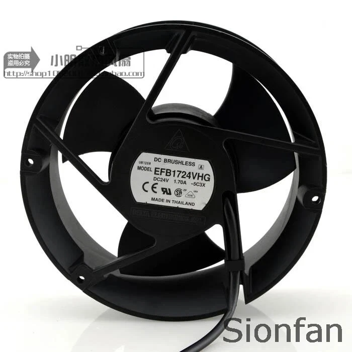 For Delta 17050 17CM 24V 1.7A large air volume inverter fan EFB1724VHG - Image 1 of 1