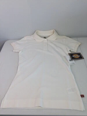 DICKIES GIRL White Polo Shirt. Size Youth Small. NEW. - Image 1 of 4