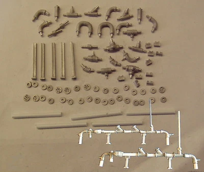 P & D MARSH P&D Marsh N Gauge N Scale M27 Industrial pipework & fittings - large bore kit
