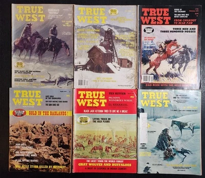 TRUE WEST MAGAZINE VINTAGE 1970s LOT O 6 WESTERN HISTORY SHORT STORIES PHOTOS VG - Image 1 of 4