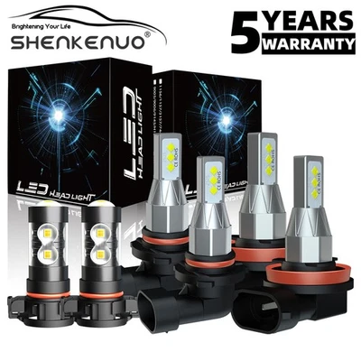 For Chevrolet Colorado 2015-2020 2021 2022 LED Headlight + Fog Light Bulbs Combo - Image 1 of 4