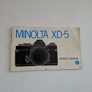 Original Instruction Manual - Minolta XD-5 - Picture 1 of 4