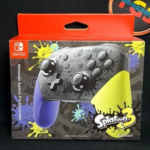 Pro Controller - Manette Splatoon 3 Edition Switch NINTENDO USA Official NEW - Photo 1/7