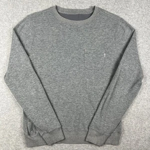 Vuori Jeffreys Pullover Sweatshirt Rundhals Large Herren Grau Reißverschlusstasche - Bild 1 von 5