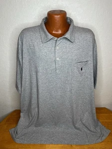 Men's Polo by Ralph Lauren S/S Polo/Golf Shirt 4XB 4X Big - Performance Gray - Picture 1 of 5