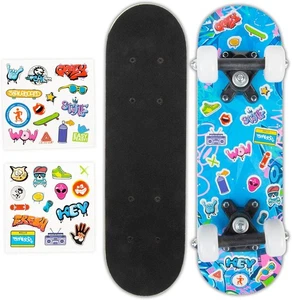 Monopatín para niños, monopatín para niños de 17 pulgadas juguete perfecto para exteriores para principiantes, - Imagen 1 de 5