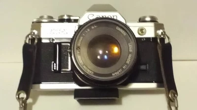 Canon AT-1 SLR 35mm Camera 50mm FD 1.8  135mm FD 1:3.5 Lot Repair or Parts READ! - Image 1 of 4