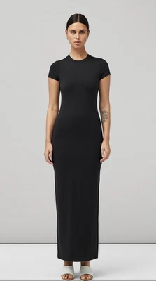 New $350 Rag & Bone Irina Stretch Bodycon Maxi Dress in Black sz S - Image 1 of 4
