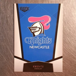 2015 NRL Elite Base Card #80 Newcastle Knights Emblem & Checklist - Picture 1 of 2