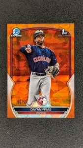 DAYAN FRIAS 2023 1st Bowman Sapphire #BCP-25 Orange Refractor /25 Guardians - Picture 1 of 2
