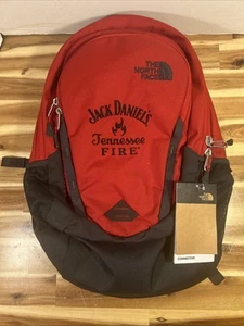 The North Face Jack Daniel's Tennessee Fire Connector Red/Black Backpack W/Tags - Picture 1 of 9