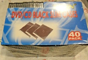 Teon DVD/CD Black Slim Cases 40 Stück, Nagelneu in Originalverpackung - Bild 1 von 4