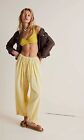 Free People Yellow To The Sky Parachute Pants BNWT Size Xs RRP £78 NEW