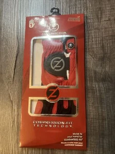 New ZERO FRICTION Junior Compression Red Golf Glove Left Hand One Size Youth - Picture 1 of 3