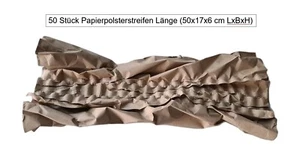 3-Lagige Papierpolsterstreifen - 100% Recyclingpapier - 50 Stück - Länge 50 cm - Bild 1 von 1