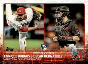 2015 Topps Update Baseball  Enrique Burgos / Oscar Hernandez RC #US359