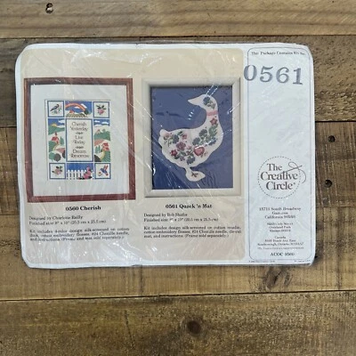  Quack 'n Mat Duck Needlepoint Kit ~ The Creative Circle #0561  - Image 1 of 4