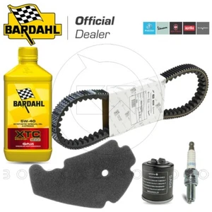 KIT TAGLIANDO CINGHIA OLIO BARDAHL 5W40 ORIGINALE PIAGGIO BEVERLY 250 ie 2006-08 - Picture 1 of 3