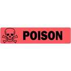 Poison with Cross Skull Image Veterinary Labels