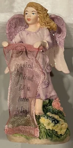 Figura de ángel con pancarta ~ "Un amigo especial es una verdadera delicia" por Avon - Imagen 1 de 1