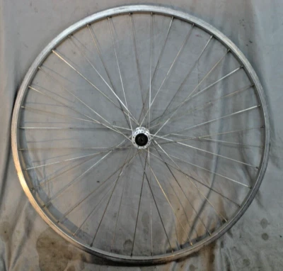 700c Front Road Bike Wheel 100/24mm 36S QR AV Silver Doublewalled USA Shipper!!! - Image 1 of 4