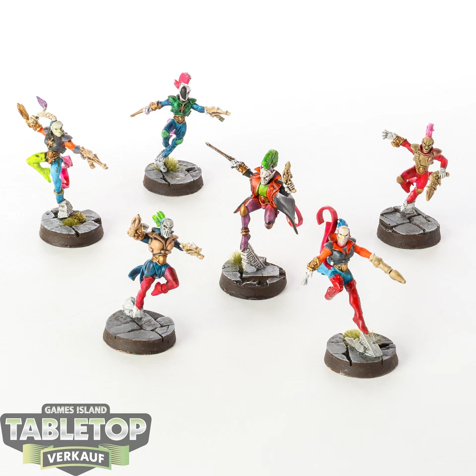 Craftworlds - 6 x Harlequin Troupe - bemalt - Bild 1 von 1