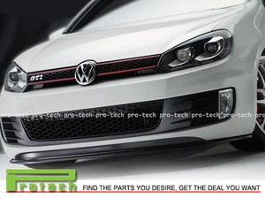 2008-2014 Volkswagen Golf GTI MK6 E-Style Carbon Fiber Front Bumper Lip Spoiler - Picture 1 of 2