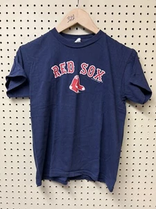 BOSTON RED SOX 2009 World Series Vintage BLUE T-Shirt Size Youth Large Boys - Picture 1 of 7