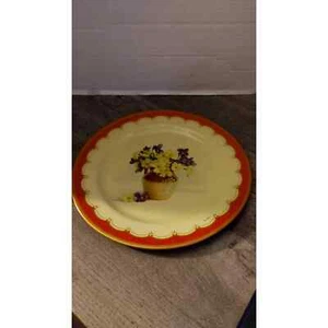 Vintage Barnsley Baret Ware Primroses & Violets 10" Decorative Tin Plate - Picture 1 of 2