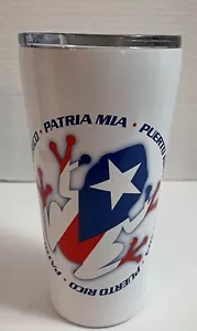 Puerto Rico Coffee Thermos Mug Stainless Steel Puerto Rico Flag - Picture 1 of 8