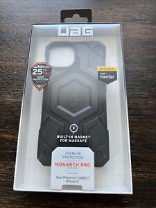 UAG Monarch Series Case Built with Kevlar Magsafe for iPhone 14 / 13 Black NEW!
