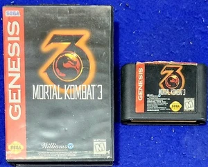 Authentic Mortal Kombat 3 (Sega Genesis, 1995) Game and Case No Manual TESTED - Picture 1 of 4