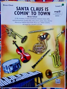 Santa Claus Is Comin' to Town für Messingchor von Calvin Custer Musikbuch + MP3 - Bild 1 von 2