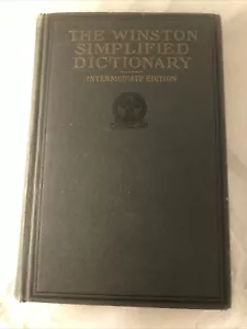 Vintage 1937 Winston Simplified Dictionary Intermediate Edition VG Color Plates - Picture 1 of 9