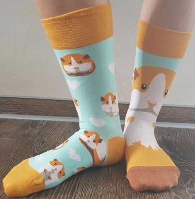 DEDOLES ~ Lustige Mismatch Socken ~ MEERSCHWEINCHEN ~ 35-38, 39-42, 43-46