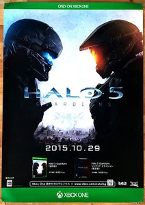 Halo 5 Guardians RARE XBOX ONE 51.5cm x 73cm Japanese Promotional Poster - Picture 1 of 1