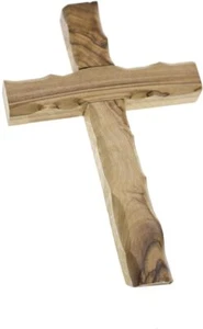 Olivenholzkreuz aus Bethlehem mit Zertifikat Made in Jerusalem - Bild 1 von 1