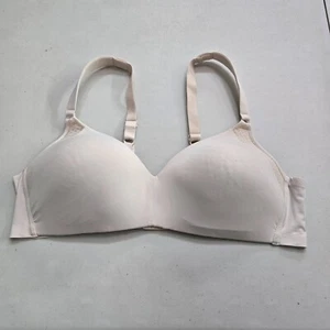 Warners Women Bra 38C Beige T-Shirt Bra Wireless Full Coverage Adjustable Strap - Picture 1 of 11