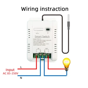 Interruptor de Temperatura Inteligente Control Tuya Nuevo Monitoreo de Humedad Consumo de Energía - Imagen 1 de 7