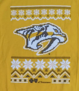 Nashville Predators Ugly Christmas T-Shirt XL NEU Neu ohne Etikett NHL Hockey Football - Bild 1 von 5