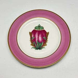 Plato de ensalada Email De Limoges decorativo huevo oro rosa adorno porcelana 7 5/8 - Imagen 1 de 8