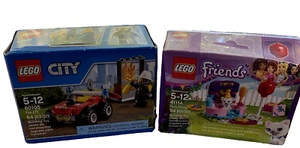 LEGO CITY 60105 FIRE ATV 64 PCS & LEGO FRIENDS 41114 PARTY STYLING 54 PCS NEW - Picture 1 of 11