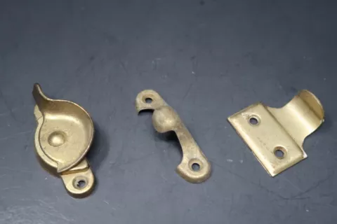 Vintage Window Latch Sash Lock with Lifter (C) Cover